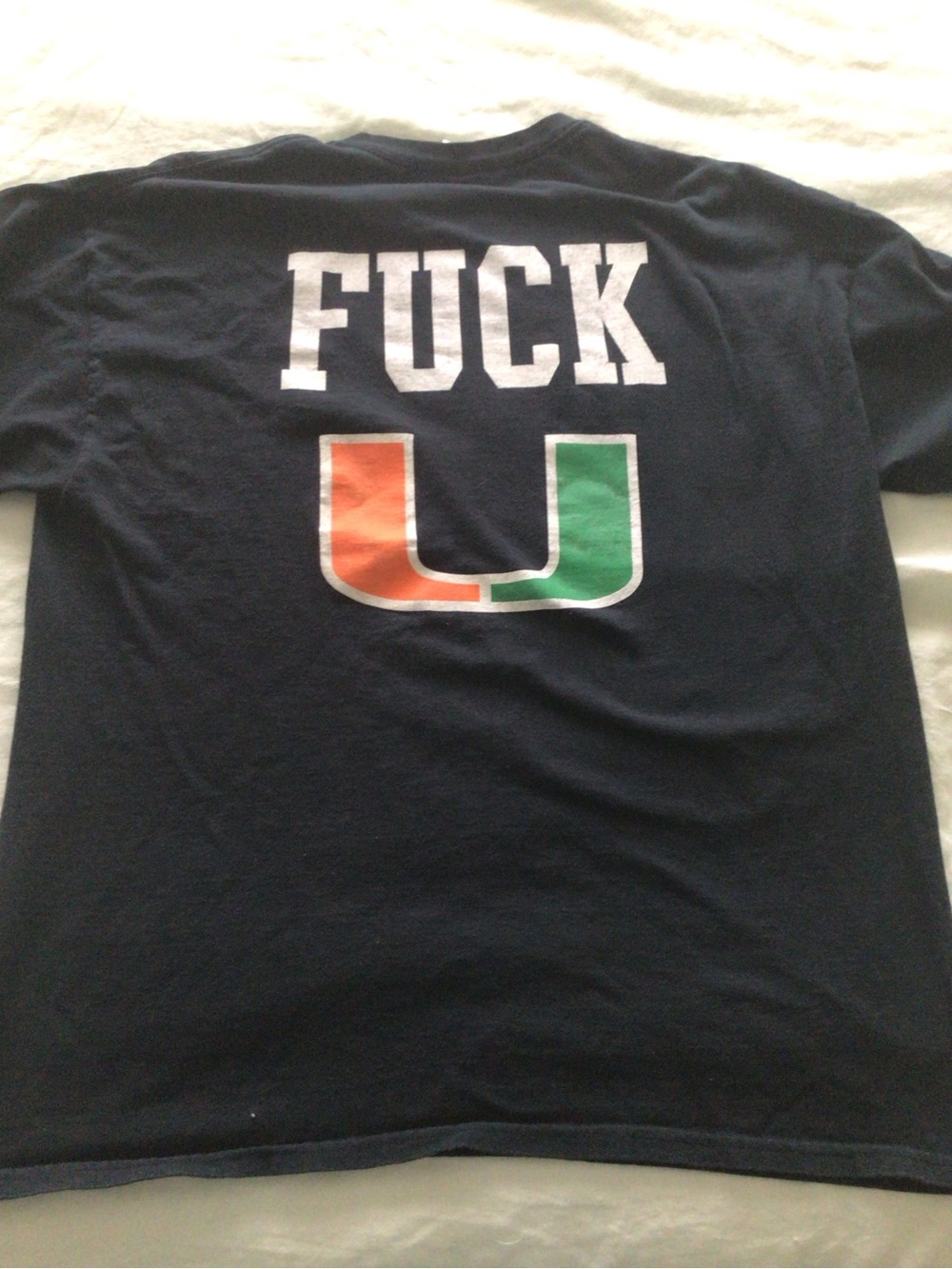 Unique FSU vs Miami Rivalry Black Tee - Size XL - Picture 2 of 4